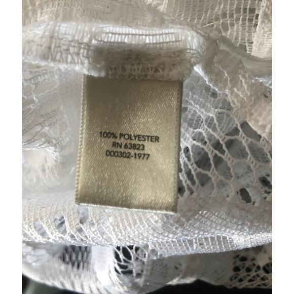 Christopher & Banks White Open Swim Cover-Up Women's One Size - Picture 4 of 5